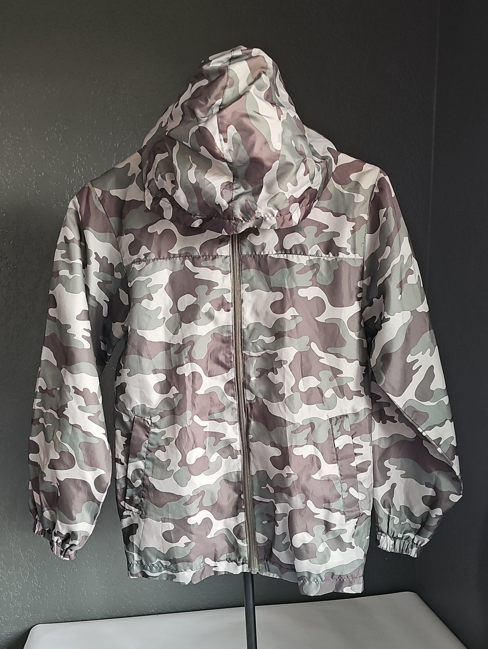 Faded Glory Kids Hooded Camo Raincoat
